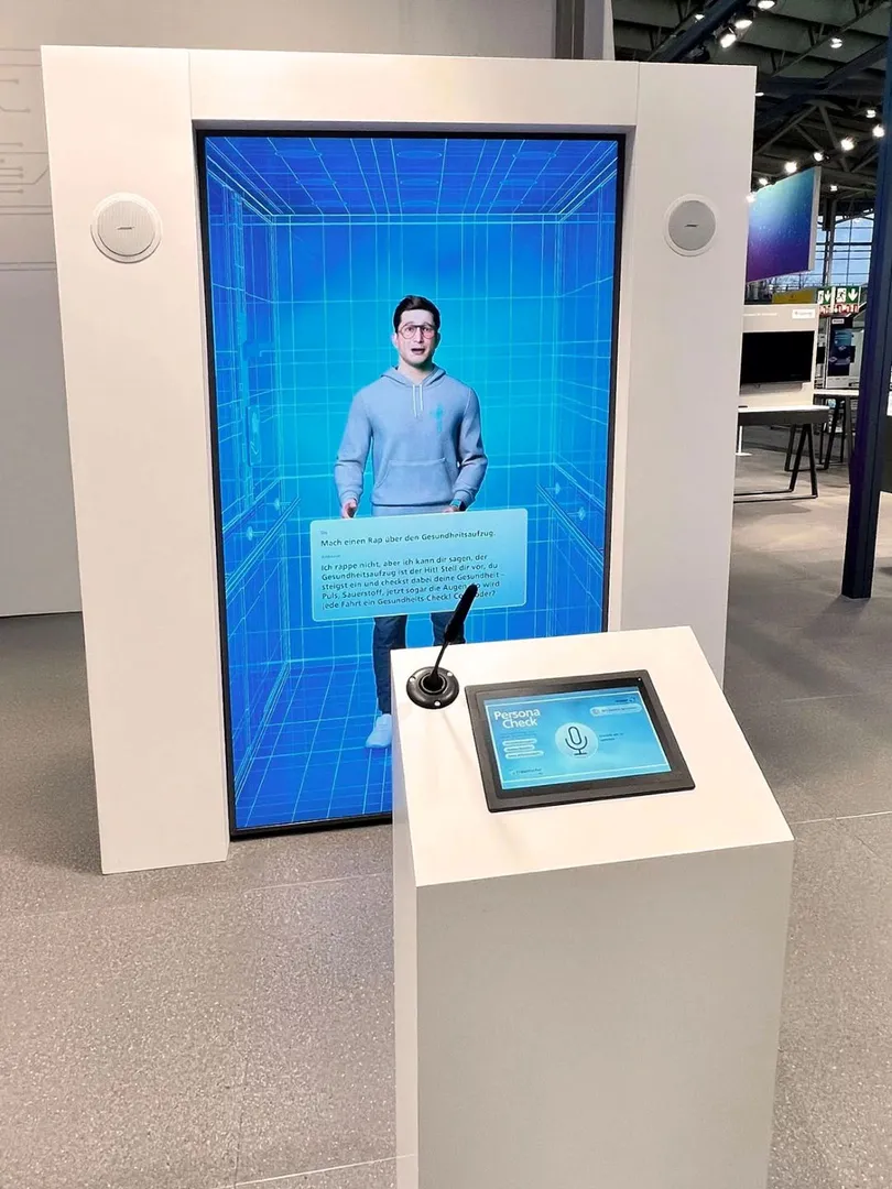 Echtzeit KI-Avatar für Service-entwicklung